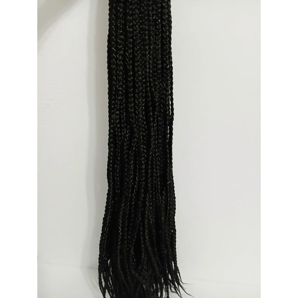 26 Inch Pre-Looped Crochet Box Braids Natural Black Synthetic Hair 6 Packs